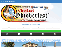 Tablet Screenshot of clevelandoktoberfest.com